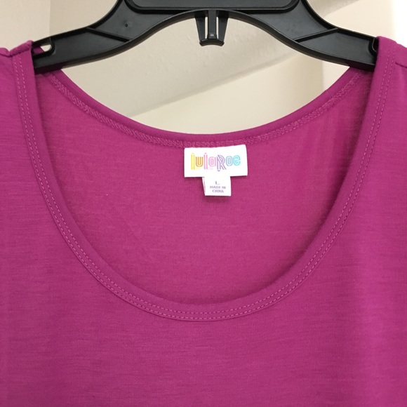 ❌SOLD❌ NWT LuLaRoe Nicki - Size L - Solid Fuchsia - Picture 3 of 4